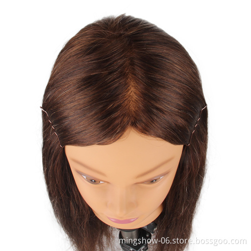 Cheap Cosmetology 100% Human hair African American Salon Practice Hairdresser braiding afro Training Mannequin dummy doll Head